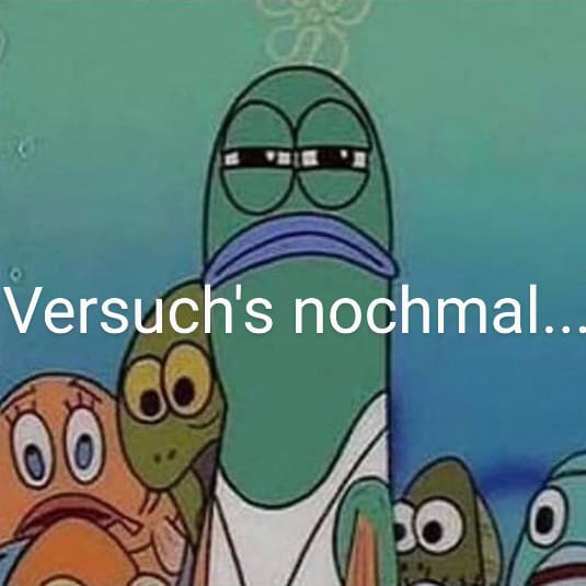 Versuchs nochmal