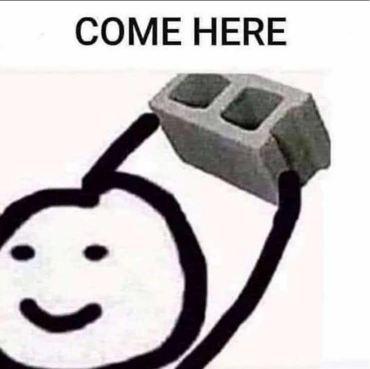 Stickman wirft Stein nach dir